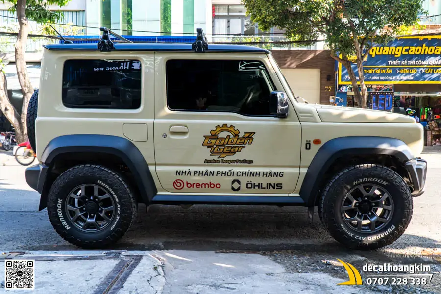 Tem Quảng Cáo Golden Gear Trên Jimny - Ảnh 3