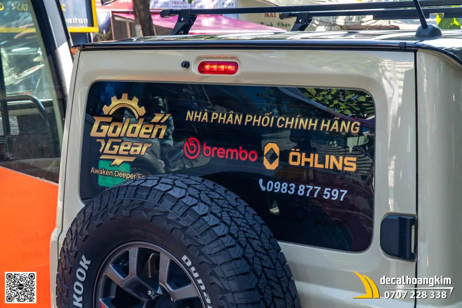 Tem Quảng Cáo Golden Gear Trên Jimny - Ảnh 6