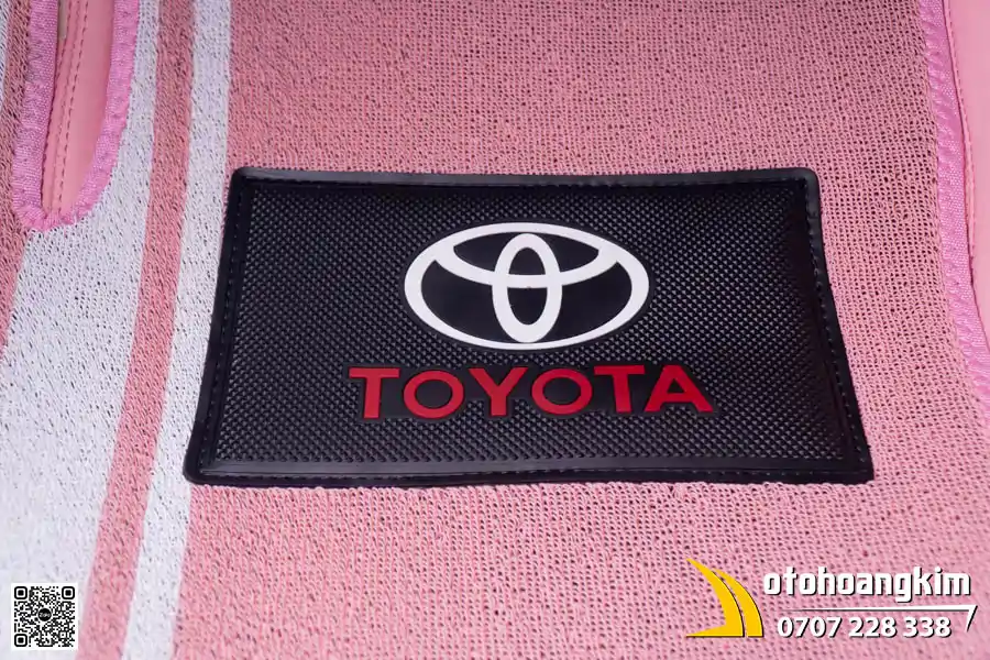 Thảm Lót Sàn 360 Toyota Veloz - Mẫu Màu Hồng Phối Thảm Rối Cao Cấp  - Ảnh 4