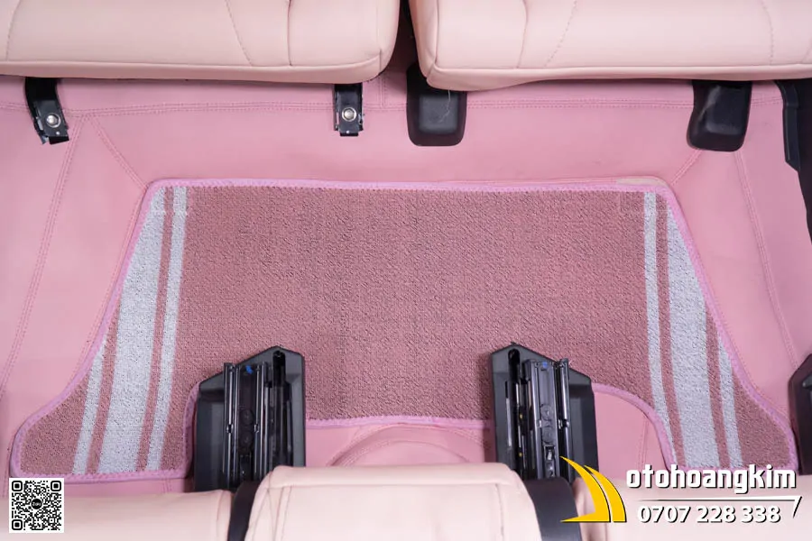 Thảm Lót Sàn 360 Toyota Veloz - Mẫu Màu Hồng Phối Thảm Rối Cao Cấp  - Ảnh 8