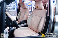 Bọc Ghế Da Nappa King Hồng - Xám Cho Xe Toyota Veloz Cross