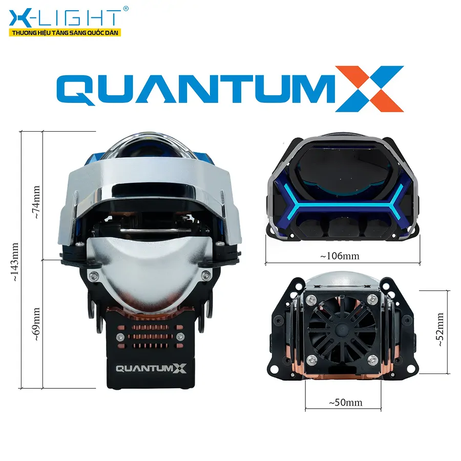 Bi LED XLight Quantum X V2 - Nâng cấp ánh sáng xe hơi - Ảnh 4