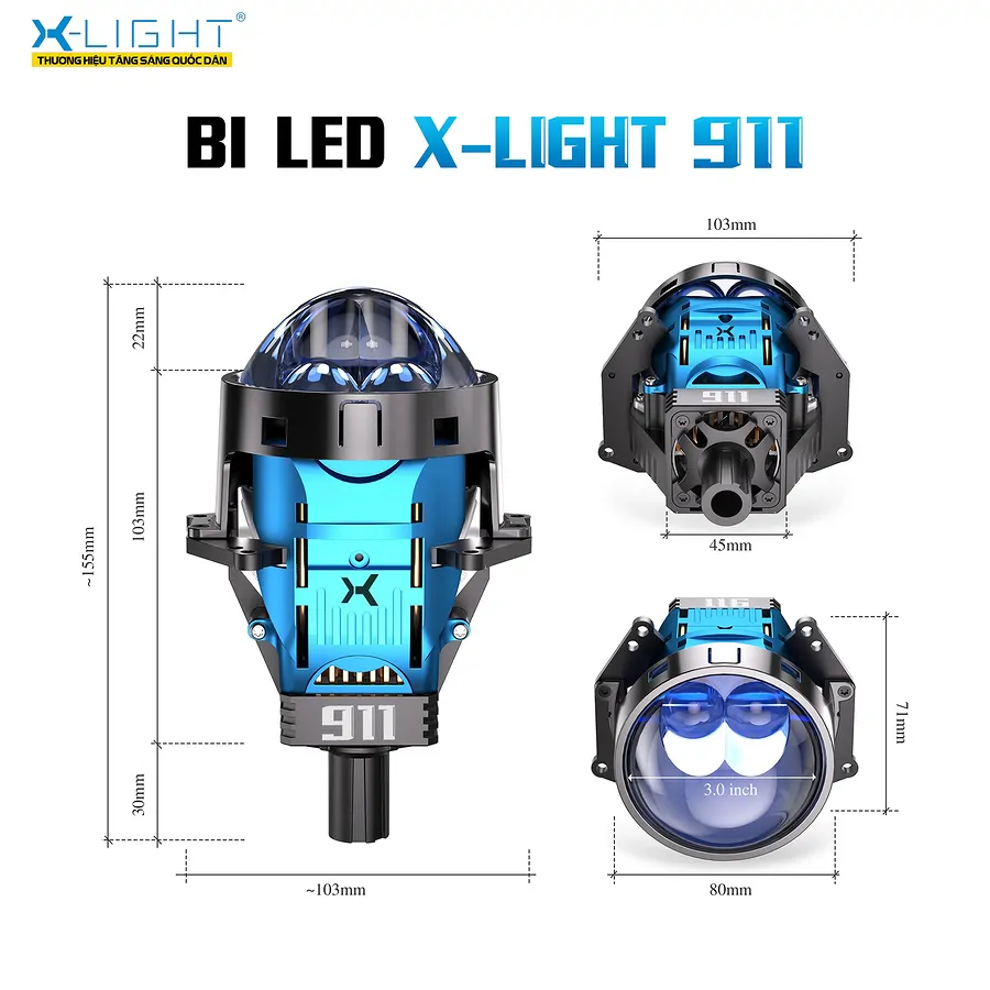 Bi LED XLight 911 - Nâng cấp ánh sáng ô tô - Ảnh 4