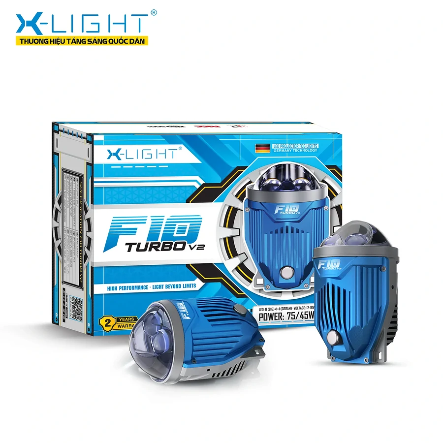 Bi Gầm LED X-Light F10 Turbo V2 4300K: Nâng Cấp Ánh Sáng Ô Tô - Ảnh 1