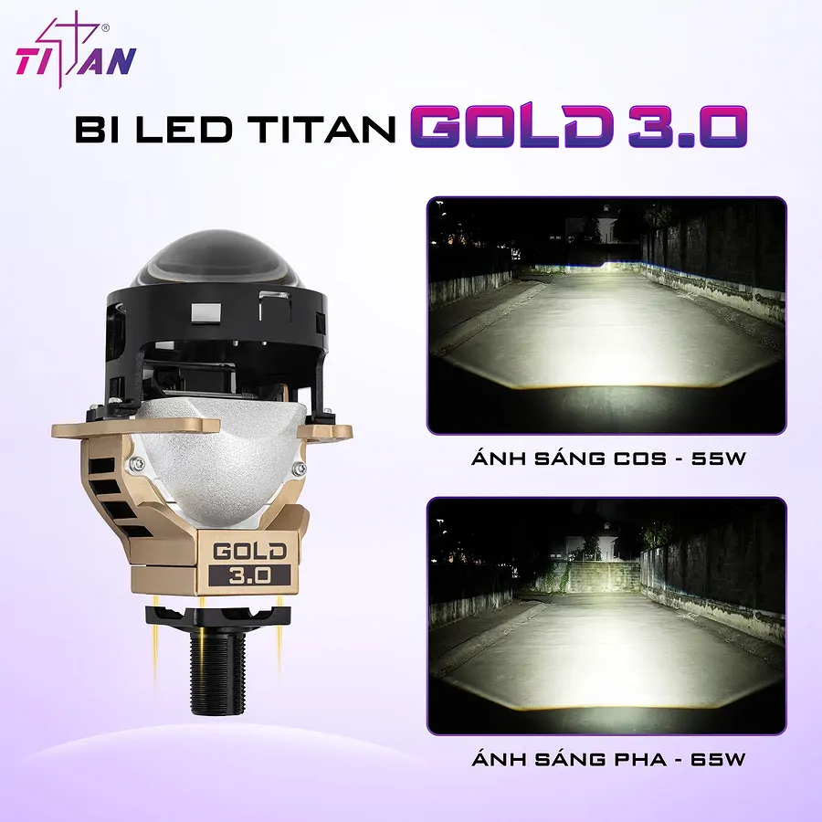 Bi LED Xlight Titan Gold 3.0 3 inch 5500k  - Ảnh 3