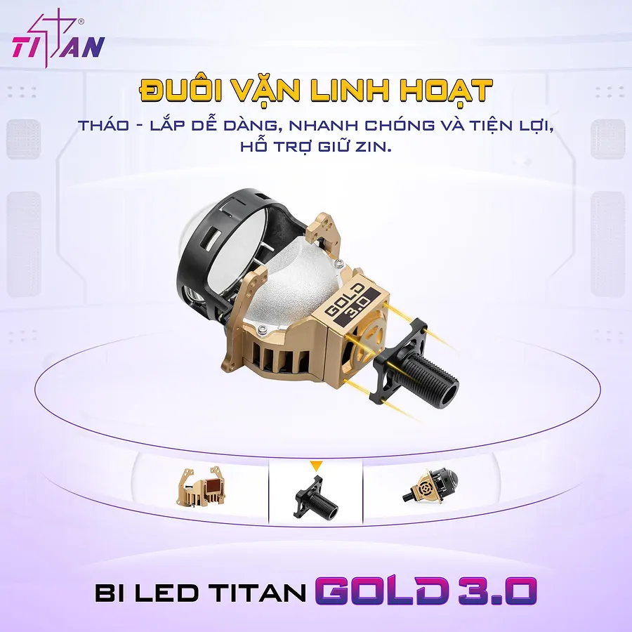Bi LED Xlight Titan Gold 3.0 3 inch 5500k  - Ảnh 5