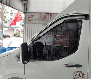Vè Che Mưa Transit 2025 Kiểu Thái Trắng