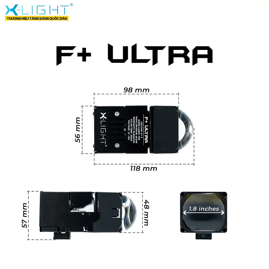 Bi Laser X-LIGHT F+ ULTRA - Nâng cấp ánh sáng cho ô tô - Ảnh 4