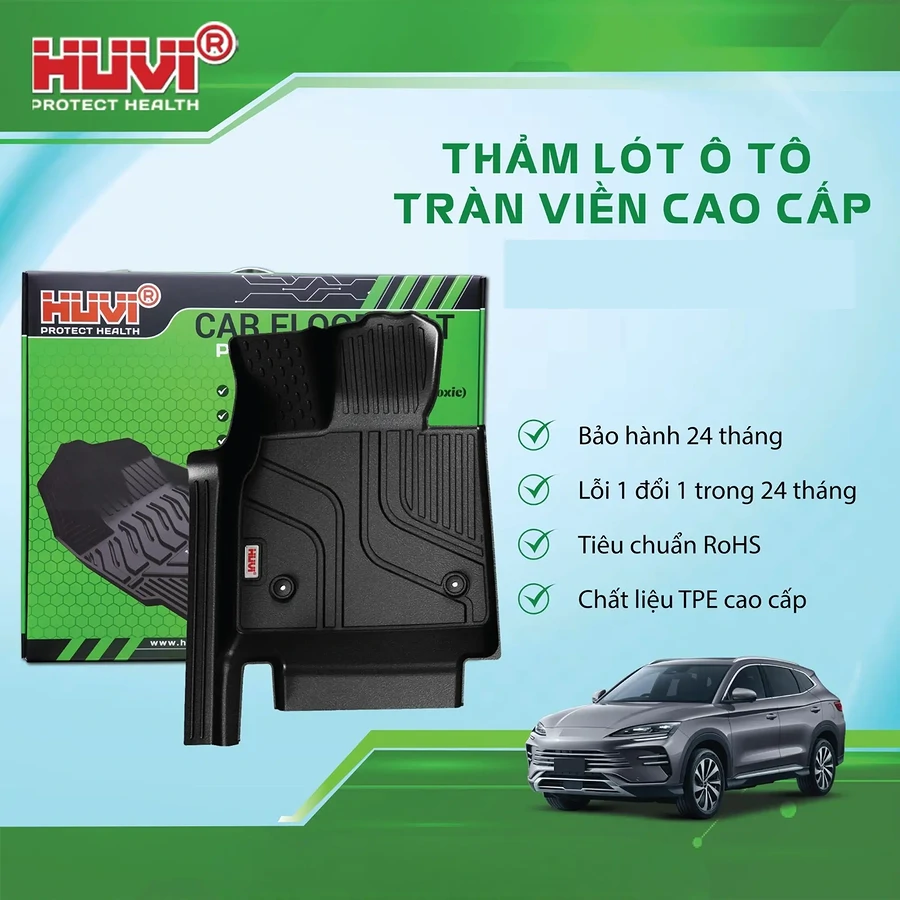Thảm sàn Huvi BYD Sealion 6 2025 tràn viền - Ảnh 1