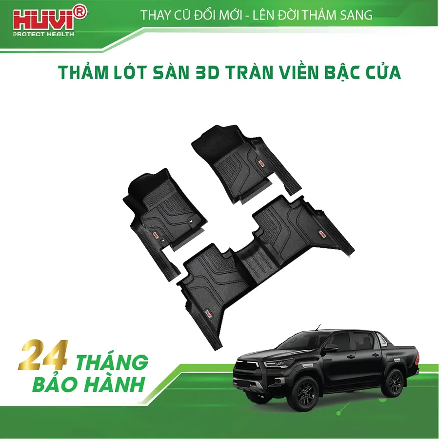 Thảm sàn Huvi Hilux 2026 tràn viền  - Ảnh 4