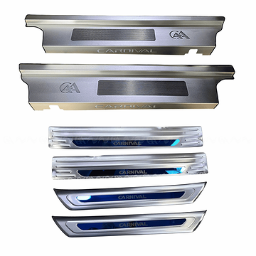  Nẹp bước chân trong + ngoài Carnival 2021+ Inox có đèn  