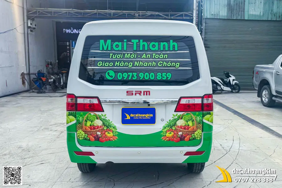 Dán Tem Quảng Cáo Xe Dongben X30 - Thương Hiệu Mai Thanh - Ảnh 2