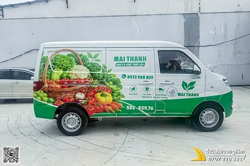 Dán Tem Quảng Cáo Xe Dongben X30 - Thương Hiệu Mai Thanh