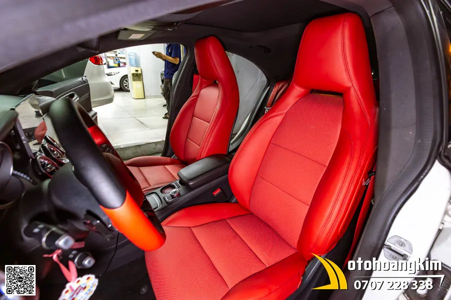 Bọc Ghế Nappa King Mercedes Cla 45 - Đỏ Sport Cuốn Hút  - Ảnh 1