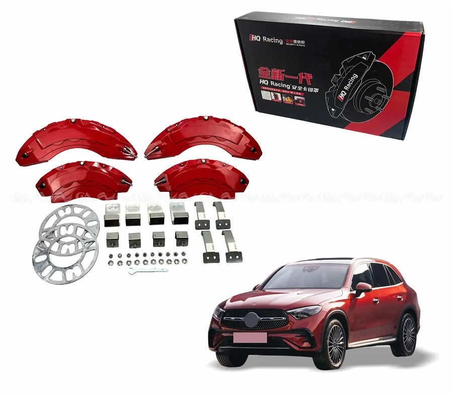 Ốp má phanh HQ Racing Mercedes GLC đỏ - Ảnh 1