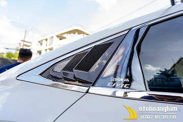 Ốp Mang Cá Khung Kính Honda Civic Cacbon