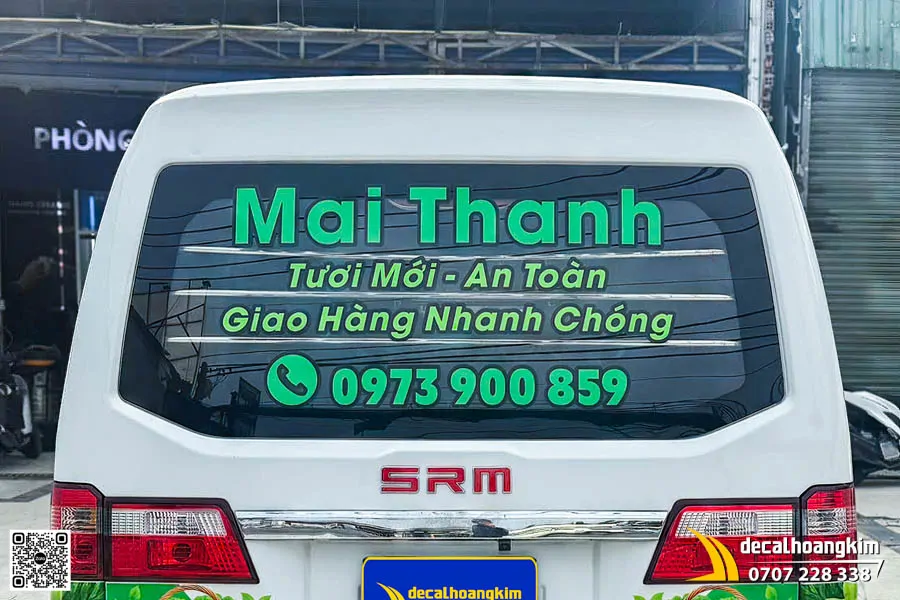 Dán Tem Quảng Cáo Xe Dongben X30 - Thương Hiệu Mai Thanh - Ảnh 3