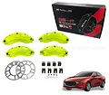 Ốp má phanh HQ Racing Mazda 3 2017+ xanh chuối - ảnh 1
