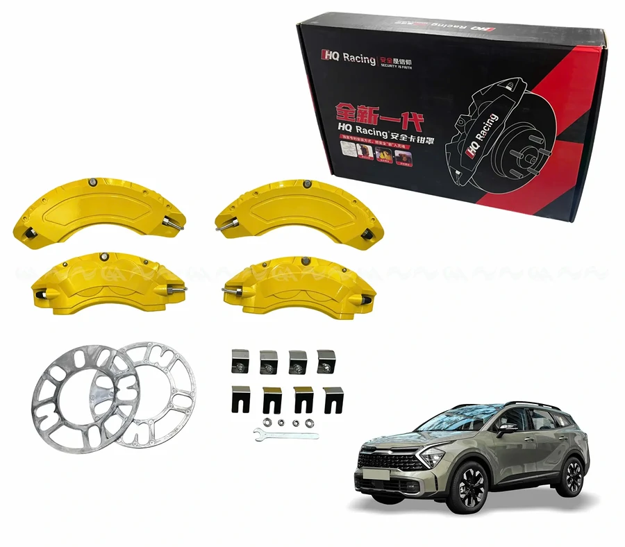 Ốp má phanh HQ Racing Sportage 2022+ vàng - Ảnh 1