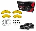 Ốp má phanh HQ Racing Mustang vàng - ảnh 1
