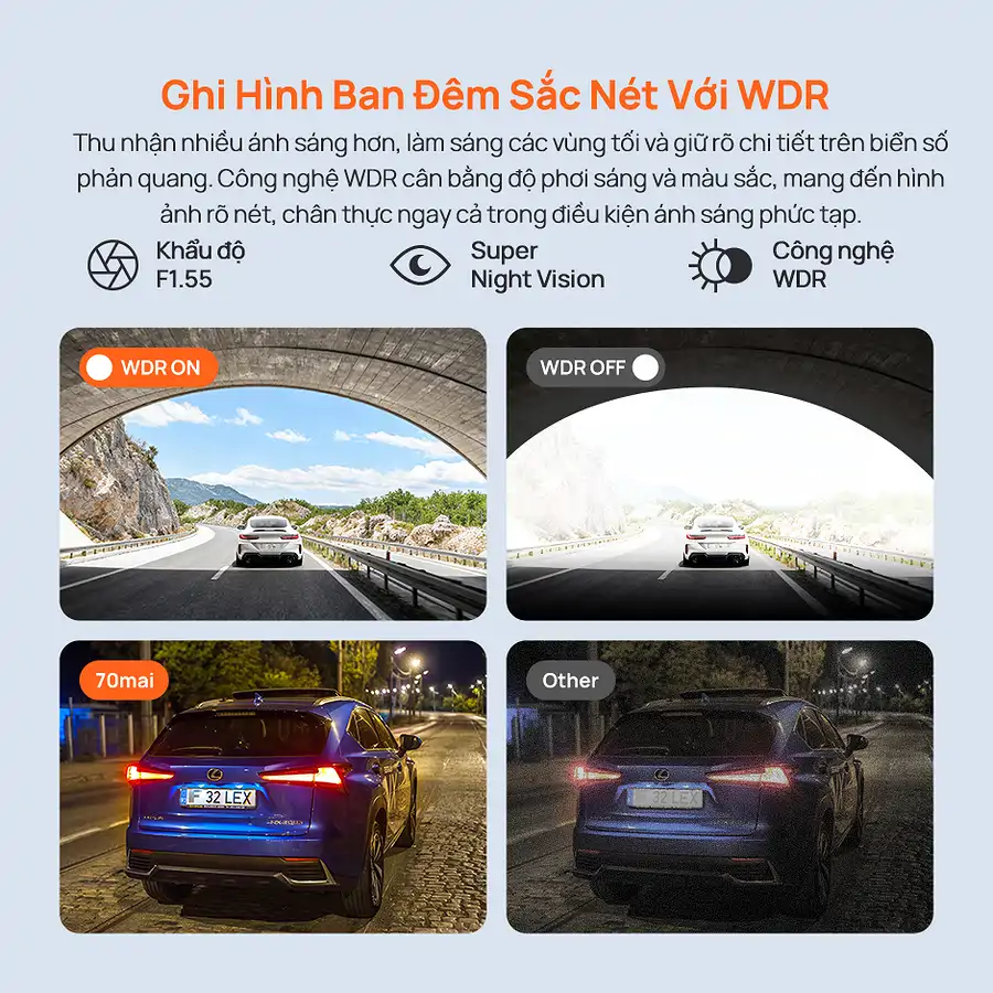 Camera hành trình gương 70mai S410 - Ảnh 10