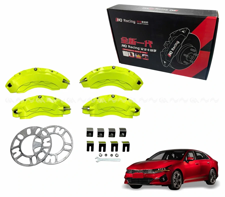 Ốp má phanh HQ Racing Cerato 2019 xanh chuối (K3 2019+/K5 2022) - Ảnh 1