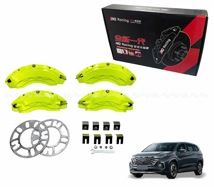 Ốp má phanh HQ Racing Custin 2023+ xanh chuối - Ảnh 1