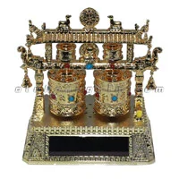 Tượng bánh xe cầu nguyện đôi LS