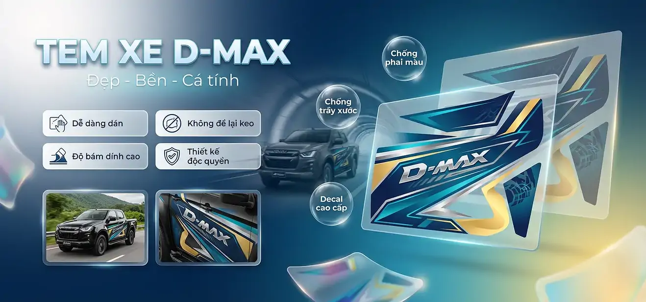 Tem Xe Isuzu Dmax