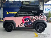 Tem Xe Vinfast VF3 - Mẫu tem heo hồng cool ngầu