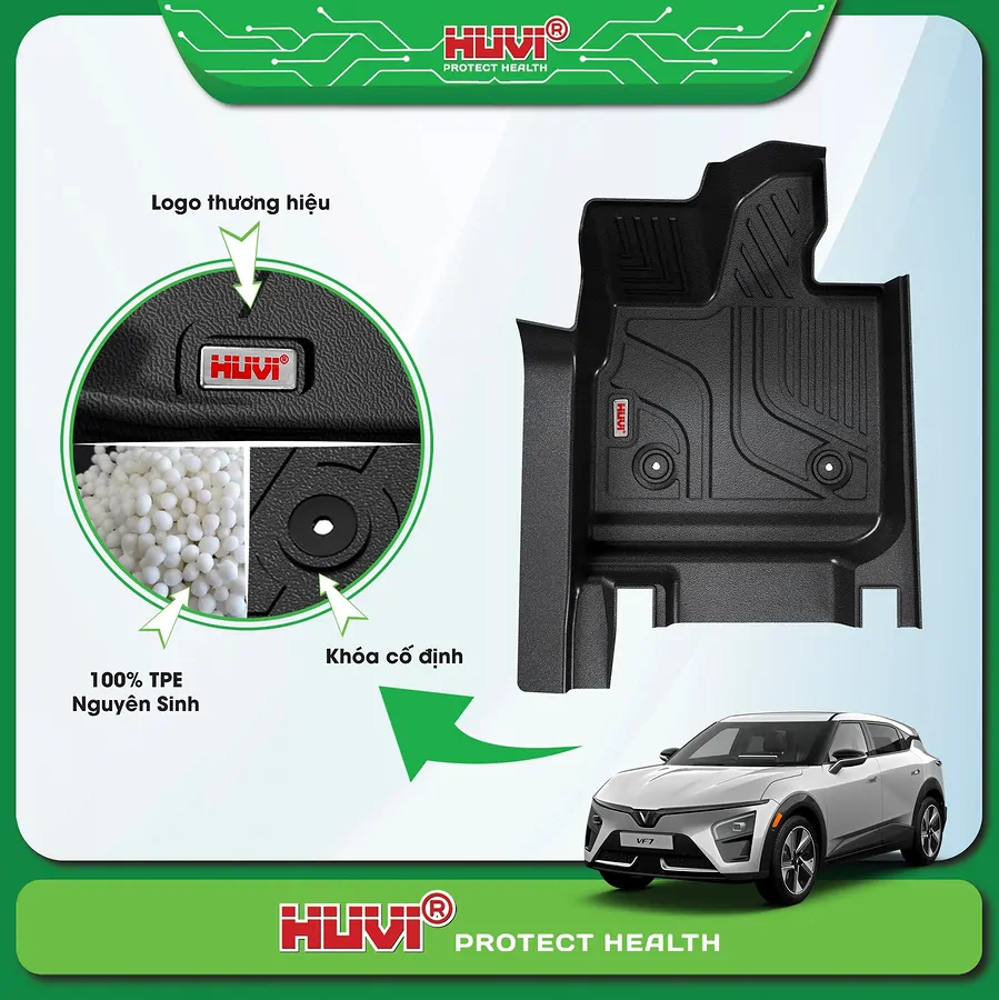 Thảm Sàn HUVI VF7 Tràn Viền Cao Cấp - Ảnh 4