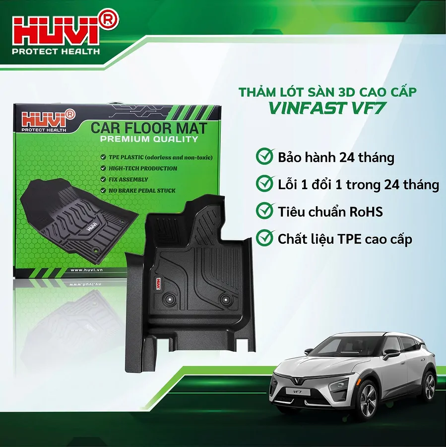 Thảm Sàn HUVI VF7 Tràn Viền Cao Cấp - Ảnh 1