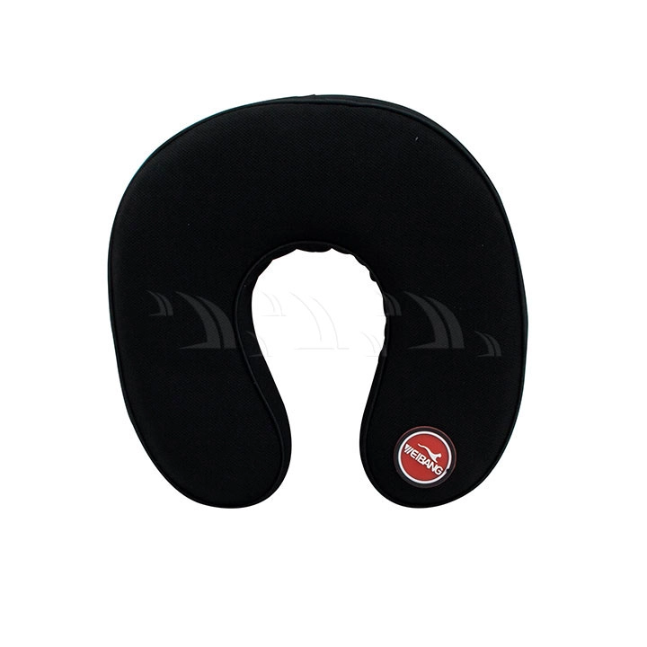 Gối cổ GC04 cao su non chữ U đen - Ảnh 1