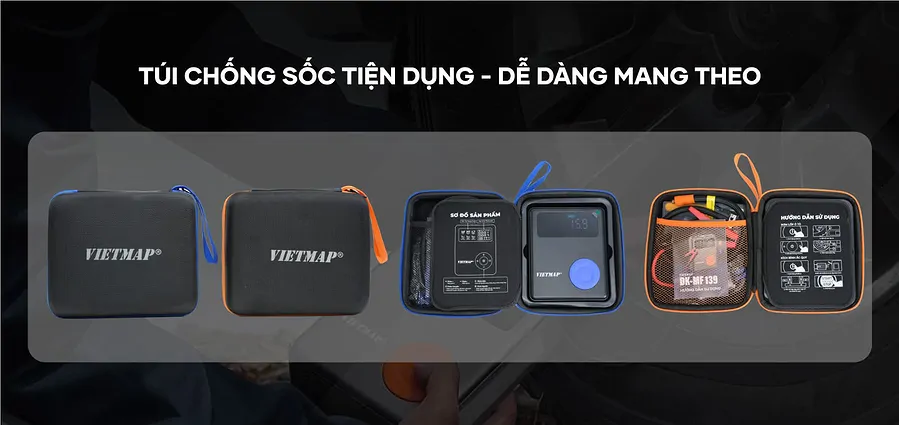 Kích Bình Bơm Lốp Vietmap DK-MF139 13000mAh - Ảnh 7