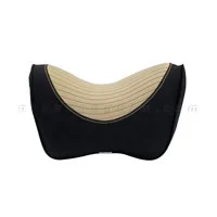 Gối cổ GC02 cao su non khúc xương nhỏ kem