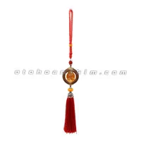Dây treo cẩm thạch phật Quan Âm (dây đỏ)