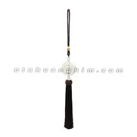 Dây treo cẩm thạch 2 vòng tròn (dây đen)