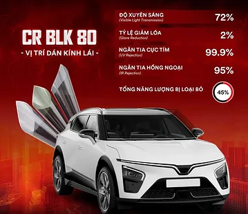 Phim cách nhiệt 3M CR BLK 80