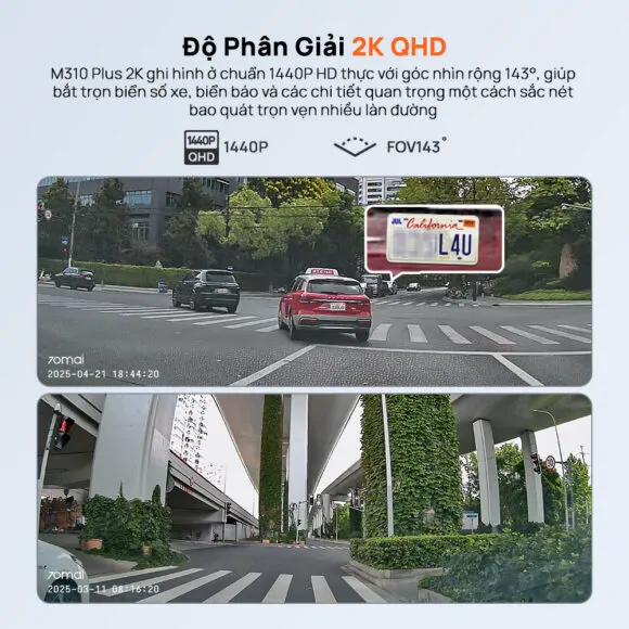 Camera Hành Trình 70mai M310 Plus 2K  - Ảnh 3