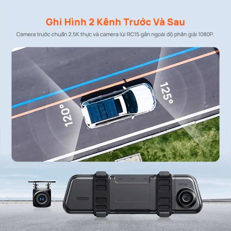 Camera hành trình gương 70mai S410 - Ảnh 11