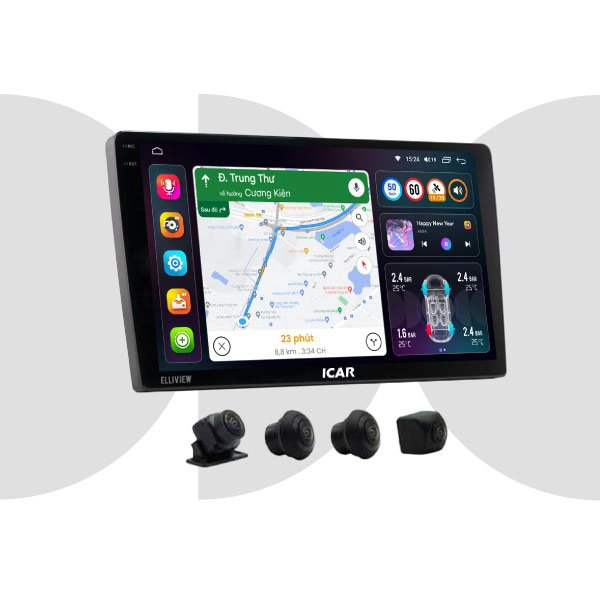 Màn hình android Icar Elliview S5 Basic+ 360  - Ảnh 1