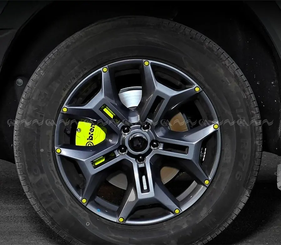 Ốp má phanh HQ Racing Lux SA xanh chuối - Ảnh 4