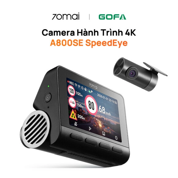 Camera hành trình 70mai A800SE-1 Speedeye (Trước - sau) - Ảnh 1