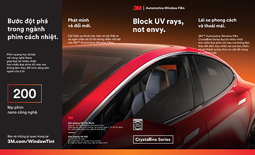 Phim Cách Nhiệt 3M Dòng Crystalline CR BLK 35 Kính Hông
