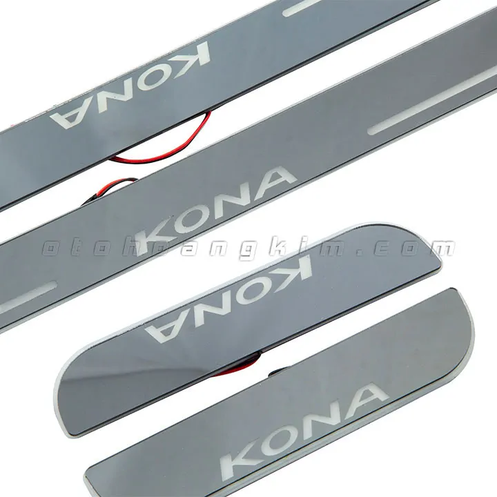 Nẹp bước chân Hyundai Kona [2018-2020] có đèn led đổi màu - Ảnh 2