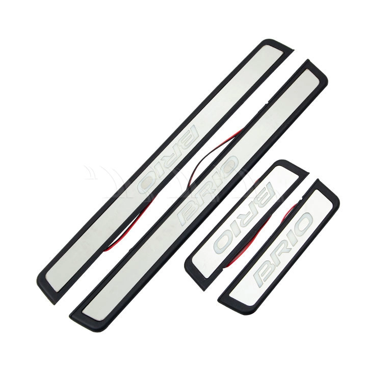 Nẹp bước chân Honda Brio [2019-2021] có đèn led đổi màu - Ảnh 1