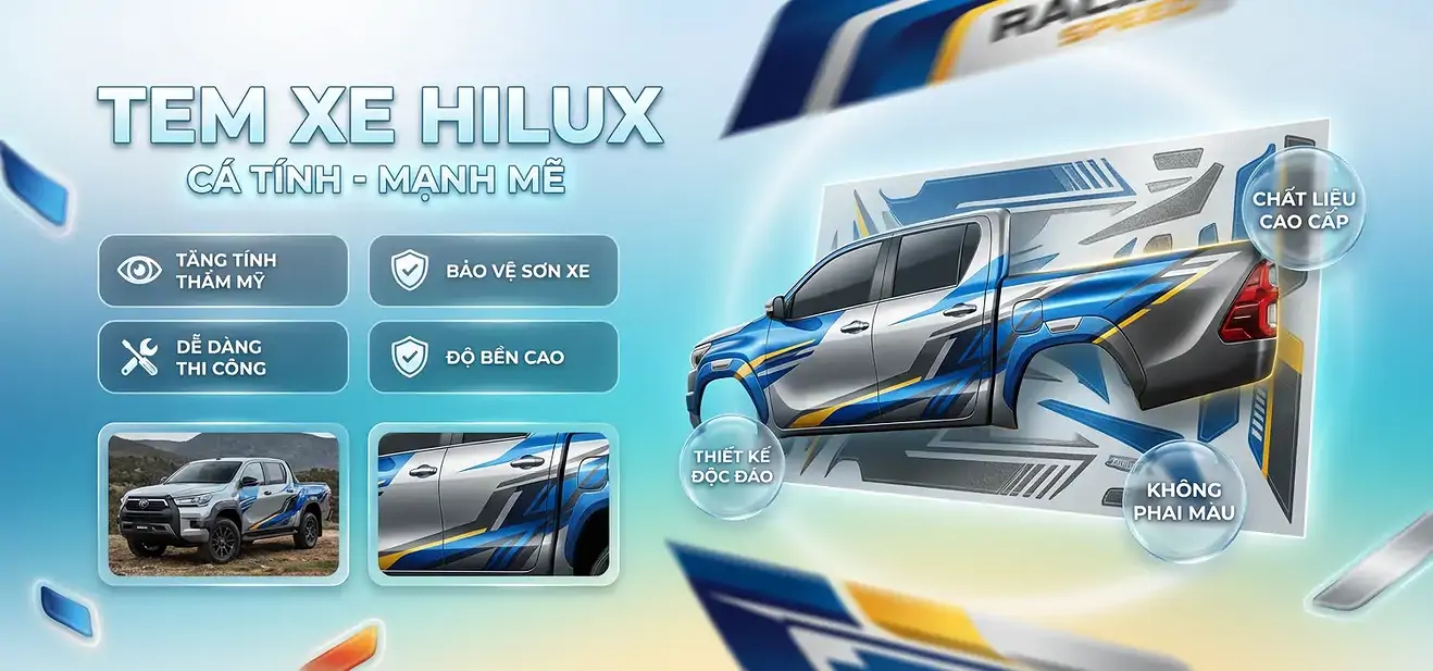 Tem Xe Toyota Hilux