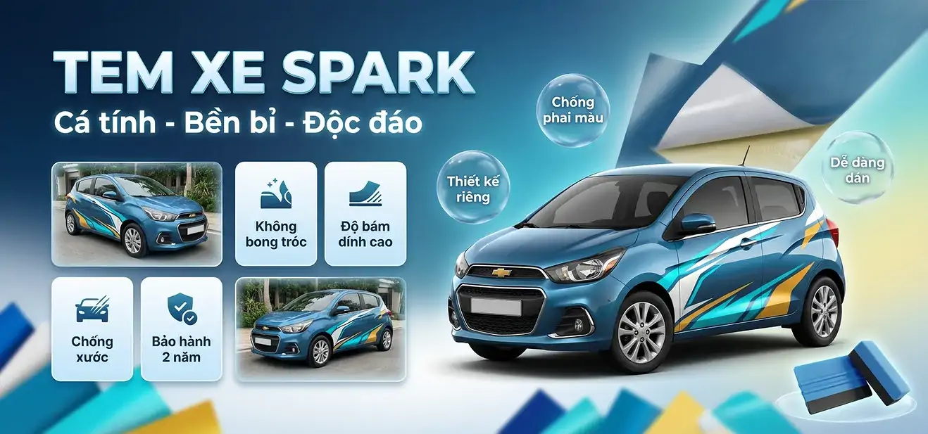 Tem Xe Chevrolet Spark