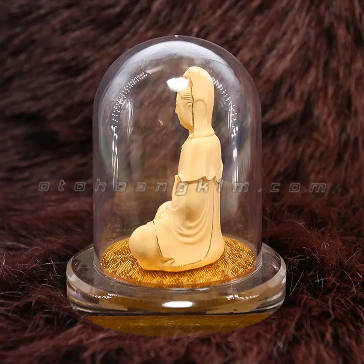 Tượng phật Quan Âm mạ vàng - Ảnh 2