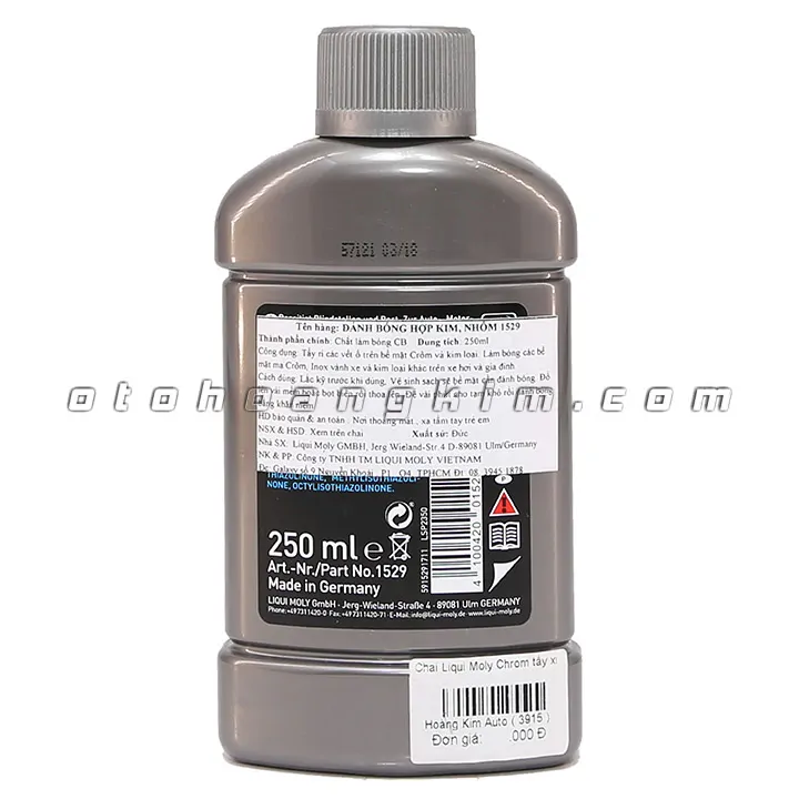 Dung dịch bảo dưỡng Liqui Moly Chrome-Glanzcreme tẩy xi 250ml - Ảnh 2